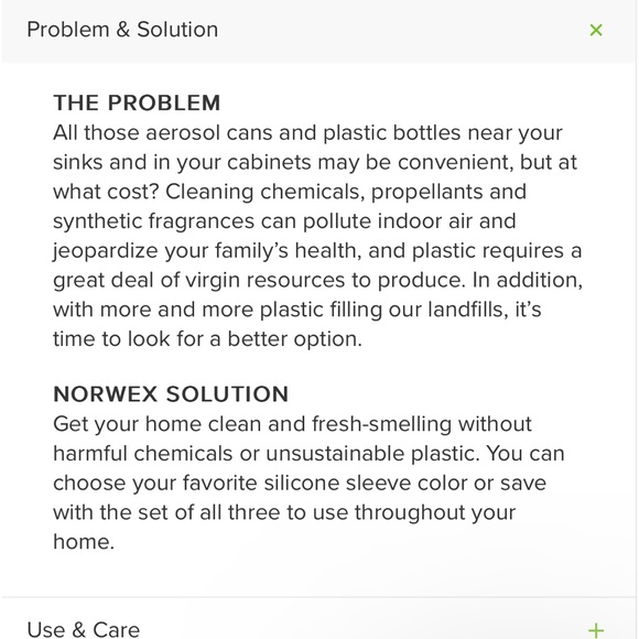 Norwex Forever Glass Bottle with Sprayer - Grey Sleeve - Picture 3 of 5